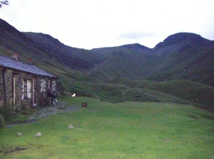view of Green Gables and Great Gable from Black Sail Youth Hostel
